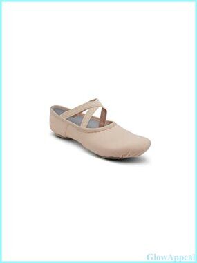 Capezio Hanami Canvas Ballet Dance Shoe Split Sole Criss-Cross Elastic